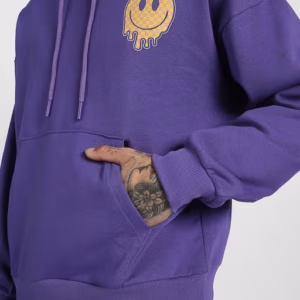 Purple Emblem Street Hoodie