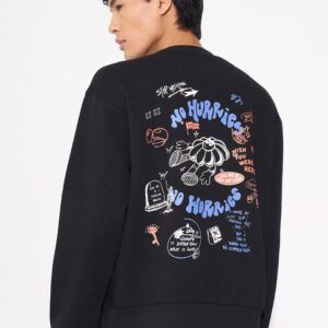 No Worries Graphic Back Sweatshirt