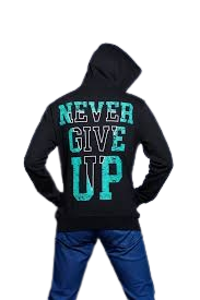 Never Give Up Statement Hoodie