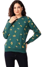 Avocado Charm Printed Sweatshirt