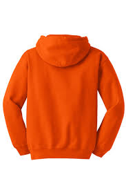 Orange Solid Hoodie