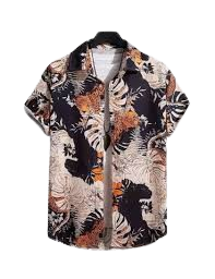 Autumn Tropic Print Shirt