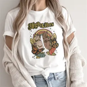 Her Vibes Illustrated Graphic T-Shirt