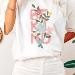 Floral "Be Kind" Graphic T-Shirt