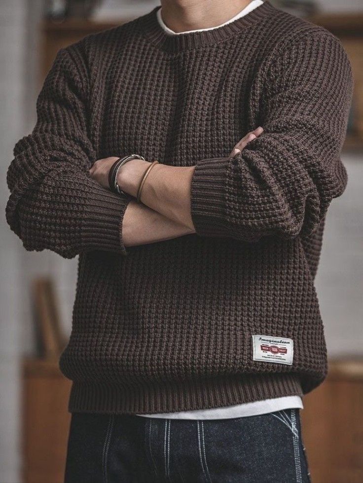 Men’s Waffle-Knit Heritage Sweater